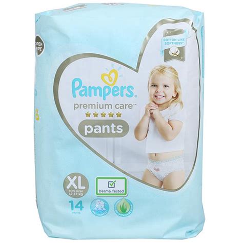 Buy Pampers Premium Care Pants XL 12 17 Kg Pack Of 14 Online At Best