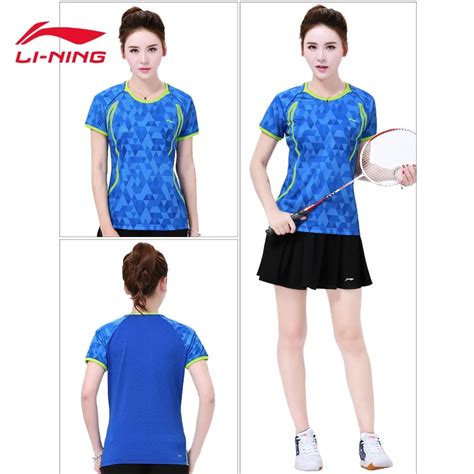 Li Ning Women At Dry Badminton Shirts Breathable Light T Shirts Quick