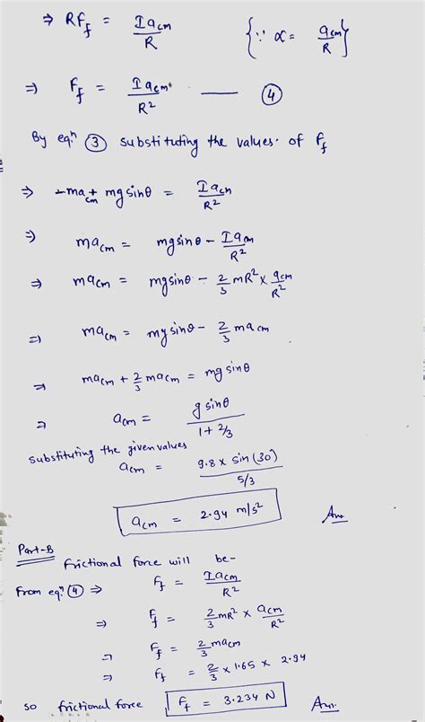 [solved] A Hollow Spherical Shell With Mass 1 65 Kg Rolls Without Slipping Course Hero