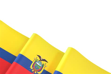 Ecuador Flag Design National Independence Day Banner Element