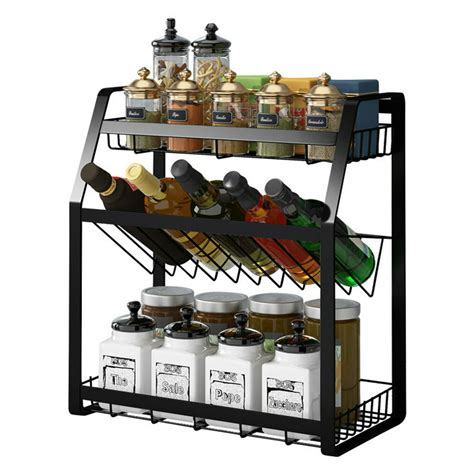 3 Tier Spice Rack Kitchen Spices Organizer Spice Rack Kitchen Spices Organizer Storage Closet