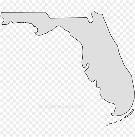 Florida Map Outline Png Shape State Stencil Clip Art Southwest