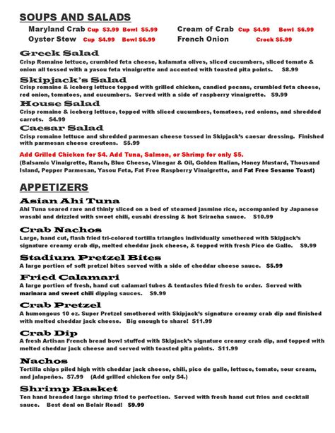 Seaside Seafood Menu 2012 By Issuu