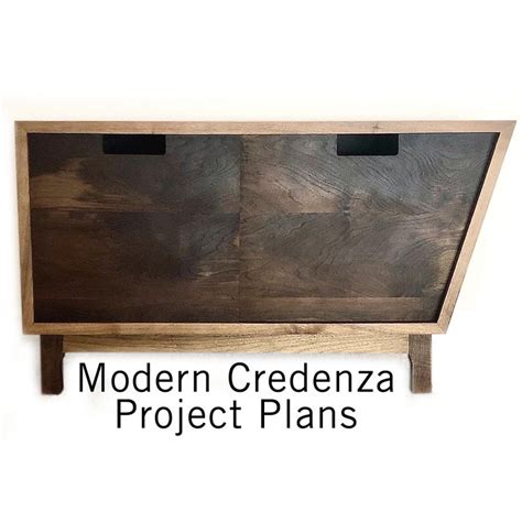 Modern Credenza Plans Woodworking Project Plans Etsy