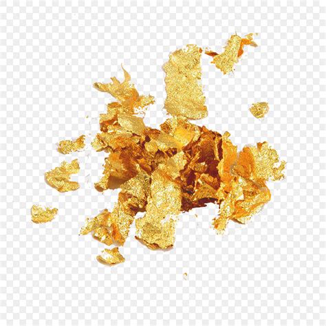 Gold Flakes Hd Transparent Big Gold Flakes Luxurious Shading Gold