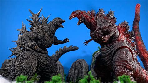 GODZILLA MINUS ONE Vs SHIN GODZILLA An Epic Battle Stop Motion YouTube