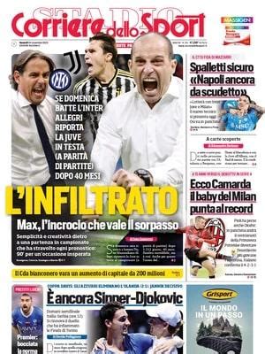 Il Corsport In Prima Pagina Ecco Camarda Il Baby Del Milan Punta Al