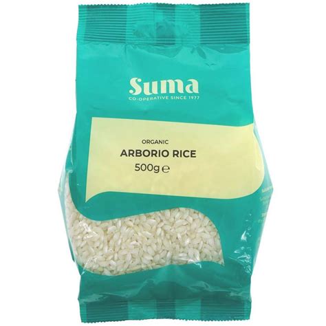 Suma Prepacks Organic Arborio Rice 500g Ethical Superstore