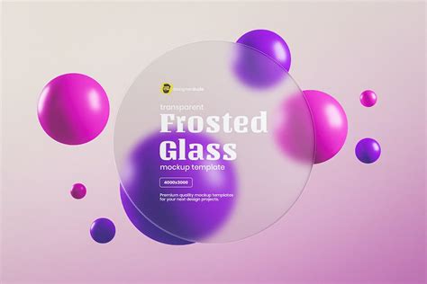 Frosted Glass Mockup Graphic Templates Envato Elements