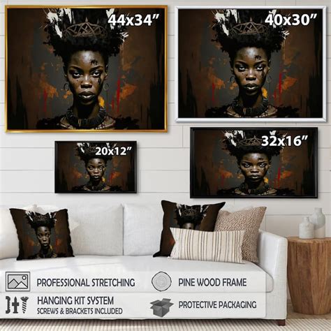 Designart "Contemporary Portrait Of Young African American Woman IV ...