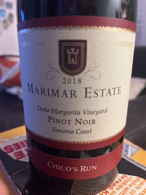 2018 Marimar Estate Pinot Noir Dona Margarita Vineyard Chico S Run