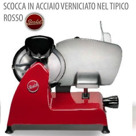 Affettatrice Domestica Berkel Mm Modello Red Line Colore Rosso