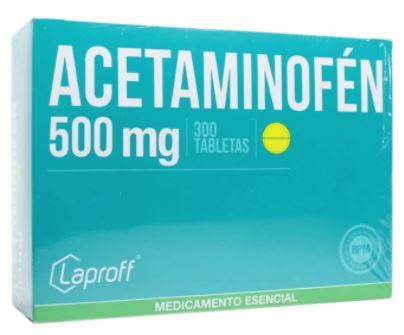 ACETAMINOFEN 500MG X 10 TABLETAS LAPROFF