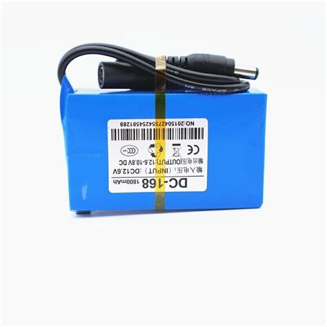 DC 168 12V 1800mAh Portable Li Ion Rechargeable Super Polymer Power