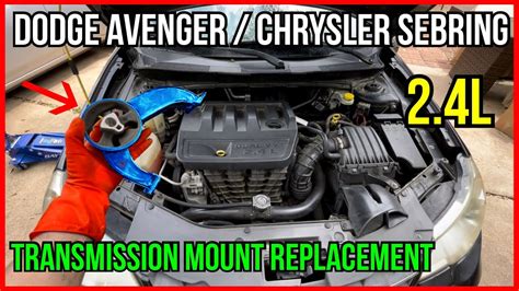 How To Replace Transmission Mount On Chrysler Sebring Dodge Avenger And Journey 24l Engine