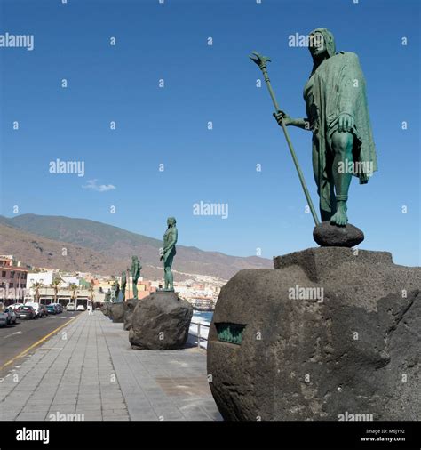 Tenerife Canary Islands Candelaria Where Statues Of The Pre