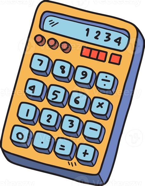 Hand Drawn Calculator Illustration 13127325 Png