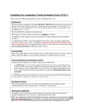 Fillable Online Guidelines For Completing Paper Vetting Invitation