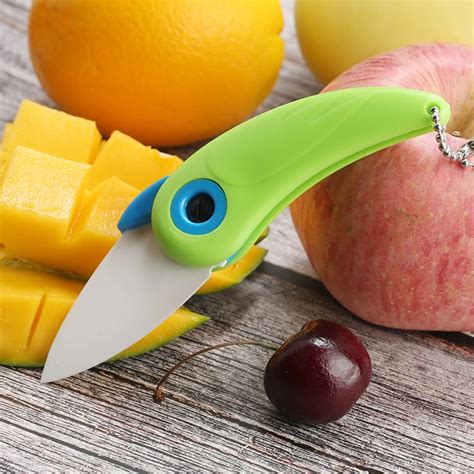 Kitchen Folding Ceramic Knife Bird Mini Paring Knife Vegetable Fruit Cutter Meat Slicing Knives