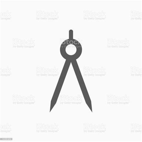 Compasses Icon Dividers Vector Stock Illustration Download Image Now Icon Symbol