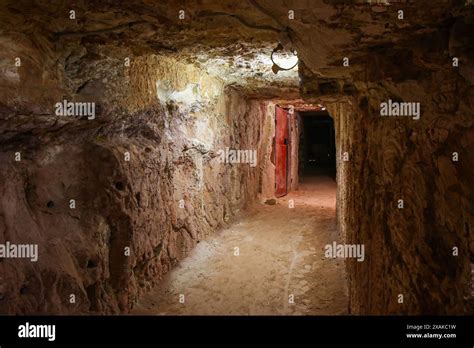 Underground Hallway In Toms Working Opal Mine In Coober Pedy South