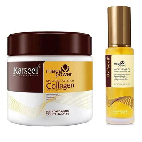 Karseell Collagen Hair Mask And Moroccan Argan Oil Deep Repair Treatment For All Hair Types