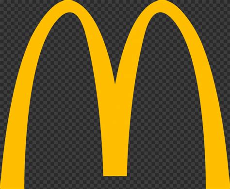 a mcdonald's logo is shown on a dark background, with yellow lines in ...