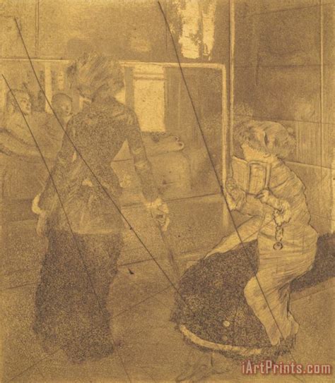 Edgar Degas Mary Cassatt At The Louvre The Etruscan Gallery Au Louvre