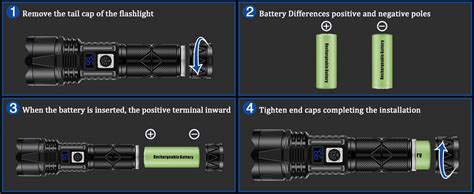 JAY PARK Rechargeable LED Flashlight 1000000 Lumen Super Bright