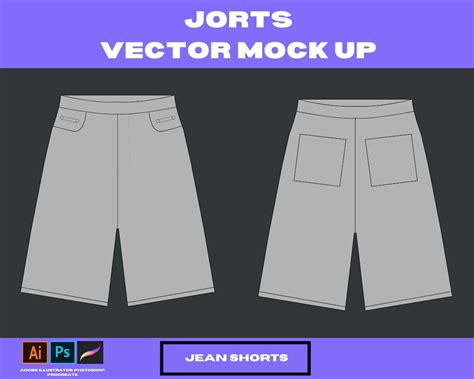 Jorts Streetwear Vektor Mock Up Etsy Schweiz