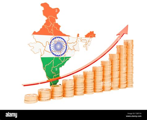 Growth Arrow With India Map Hi Res Stock Photography And Images Alamy