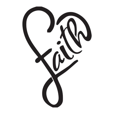 Faith Heart 10 Mil Mylar Reusable Stencil Pattern Go Stencil