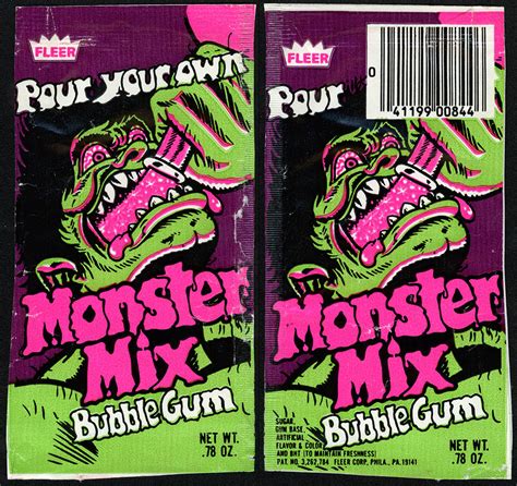 A Freaky One For Friday Fleers Monster Mix Bubble Gum