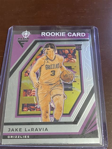 Panini Flux Jake Laravia Rc Rookie Grizzlies Ebay