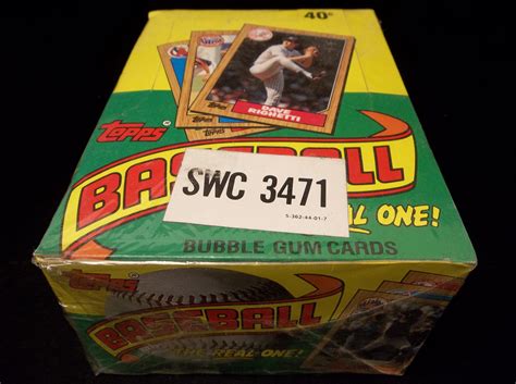 Lot Detail 1987 Topps Baseball 1 Unopened Wax Box