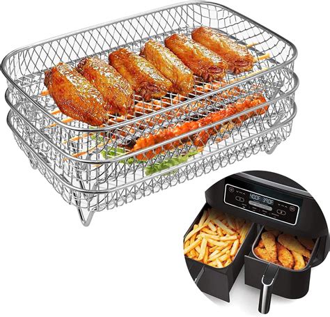 Amazon Air Fryer Rack For Ninja Dual Air Fryer 304 Stainless