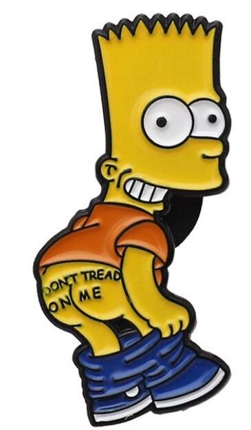 Bart Simpsons Dont Tread On Me Etsy