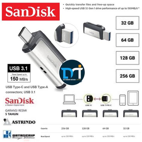 Jual Sandisk Otg 32gb 64gb 128gb 256gb Ultra Dual Drive Usb Type C Usb