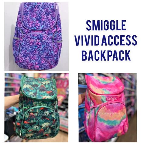 Jual Ready Stock Smiggle Original Vivid Access Backpack Shopee