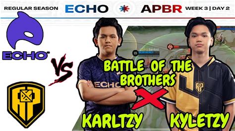 KARLTZY VS KYLETZY EPIC SHOWDOWN ECHO VS BREN MPL PH WEEK 3 DAY 2