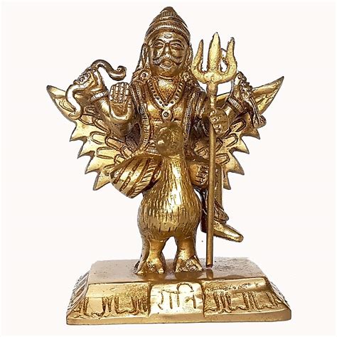 Buy CollectionsAroundTheWorld 4.5x4 inches Shani Bhagwan Lord Sani God of Karma Justice Karala ...