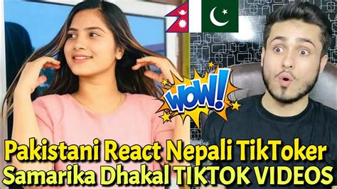 Pakistani Reaction On Nepali Tiktoker Samarika Dhakal Tiktok Videos