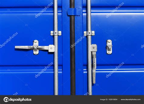 Steel locks of cargo container Stock Photo by ©dimarik 162818854