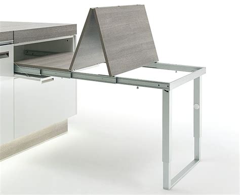 Pull Out Table And Folding Fitting With Folding Table Leg In The