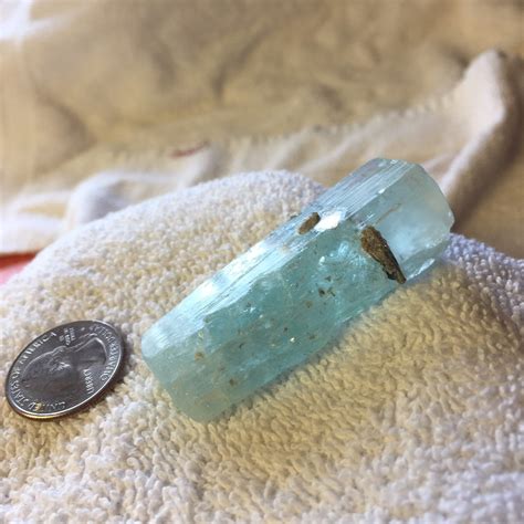 Large Aquamarine Crystal With Mica Inclusions All Natural And Spectacular