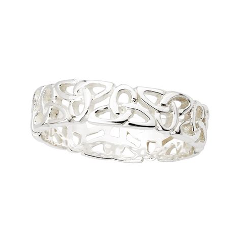 Solvar Jewelry Sterling Silver Trinity Band Jewelry Rings At Irish On Grand