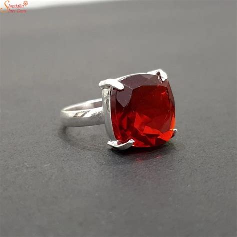 Red Garnet Rings Shraddha Shree Gems