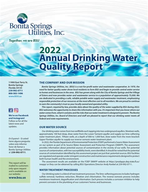 Annual Reports Bonita Springs Utilities