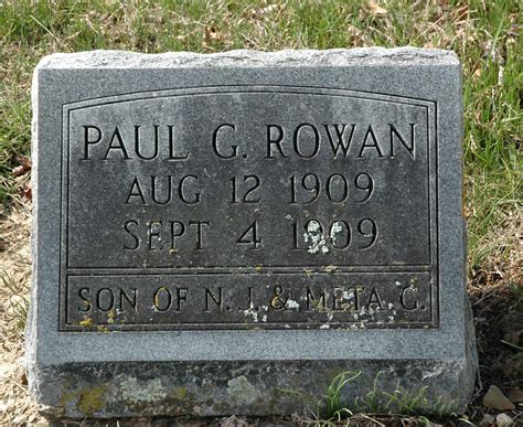 Paul J Rowan 1909 1909 Memorial Find A Grave