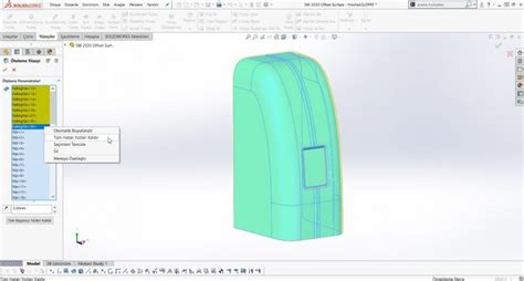 SOLIDWORKS 2020 Yüzey Öteleme Sorunlarını Giderme TEKYAZ Blog